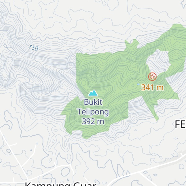 Map of Bukit Telipong
