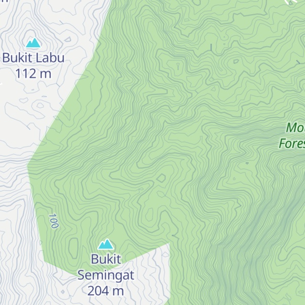Map of Bukit Penyenget