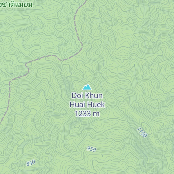 Map of Doi Khun Huai Huek