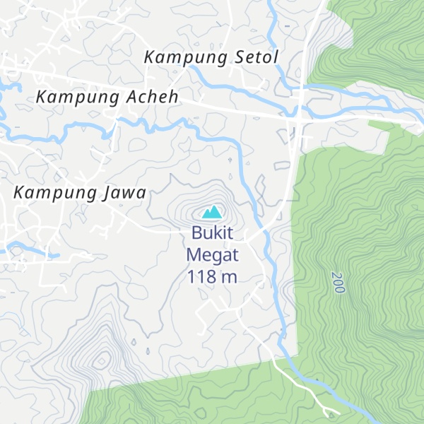 Map of Bukit Megat