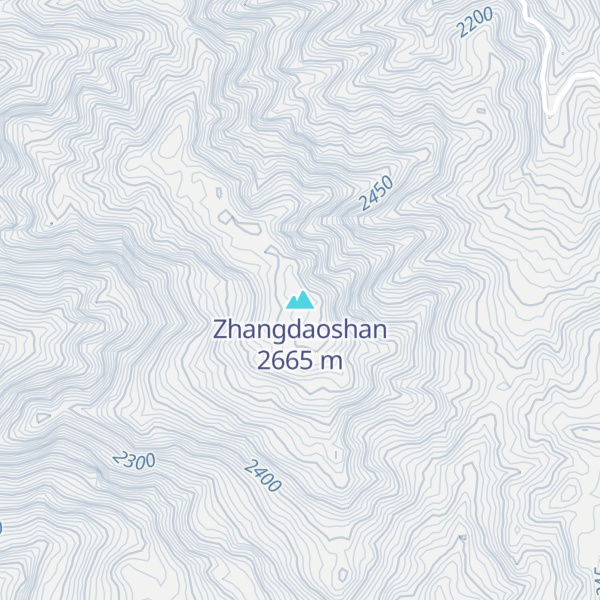 Map of Zhangdaoshan