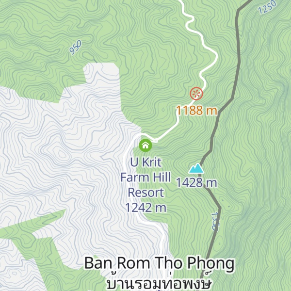 Map of U Krit Farm Hill Resort
