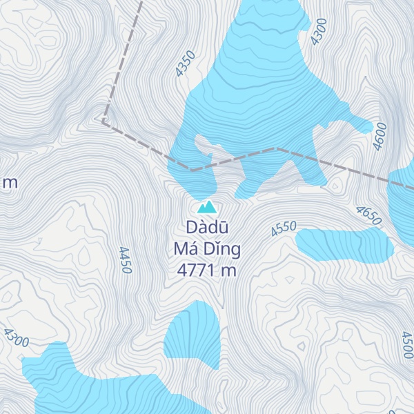 Map of Dàdū Má Dǐng