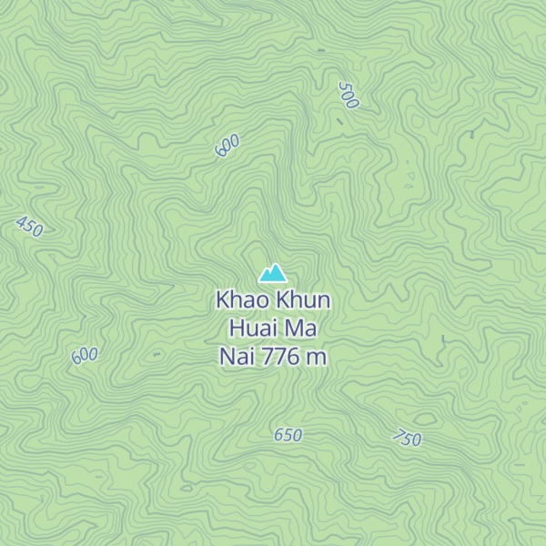 Map of Khao Khun Huai Ma Nai