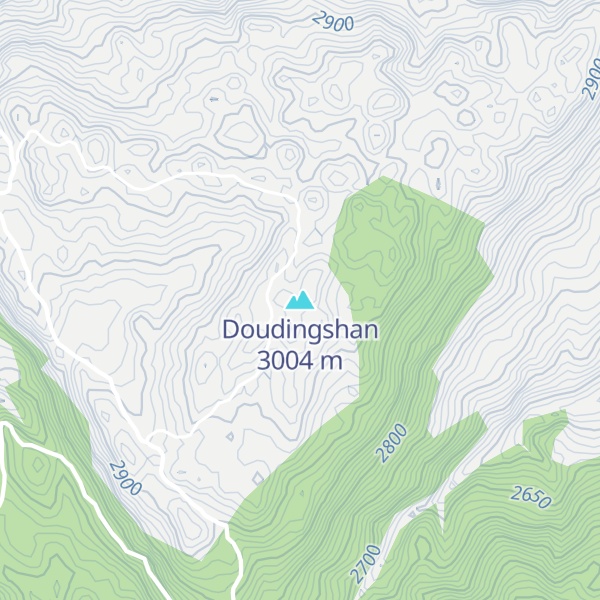 Map of Doudingshan