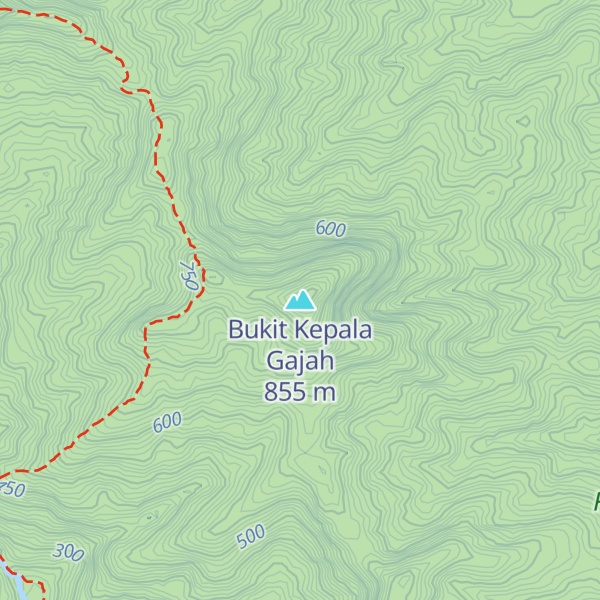 Map of Bukit Kepala Gajah