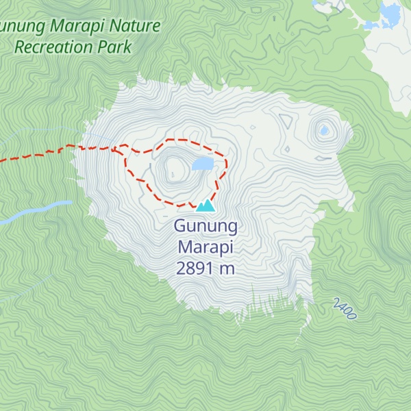Map of Gunung Marapi