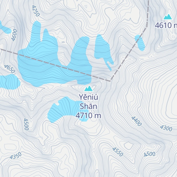 Map of Yěniú Shān