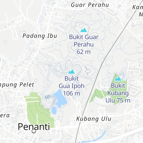 Map of Bukit Gua Ipoh