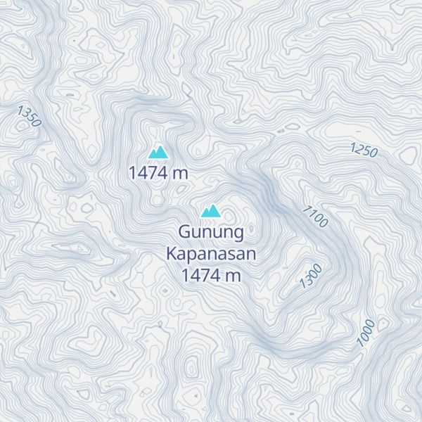 Map of Gunung Kapanasan