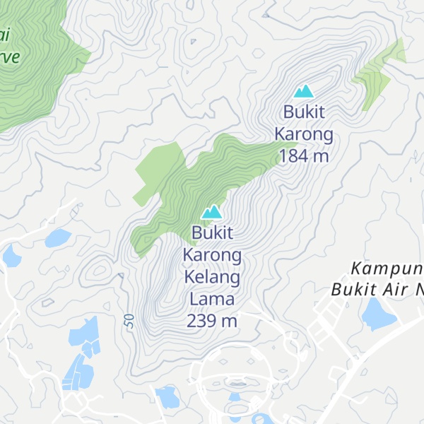 Map of Bukit Karong Kelang Lama