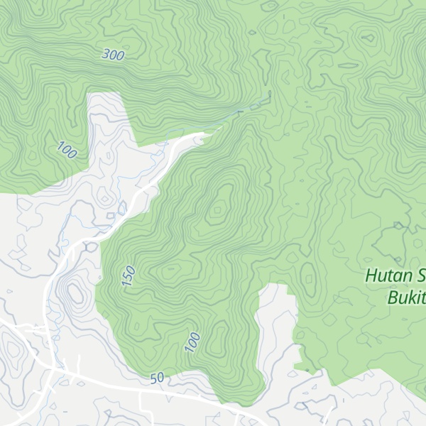 Map of Bukit Tunggul Besar