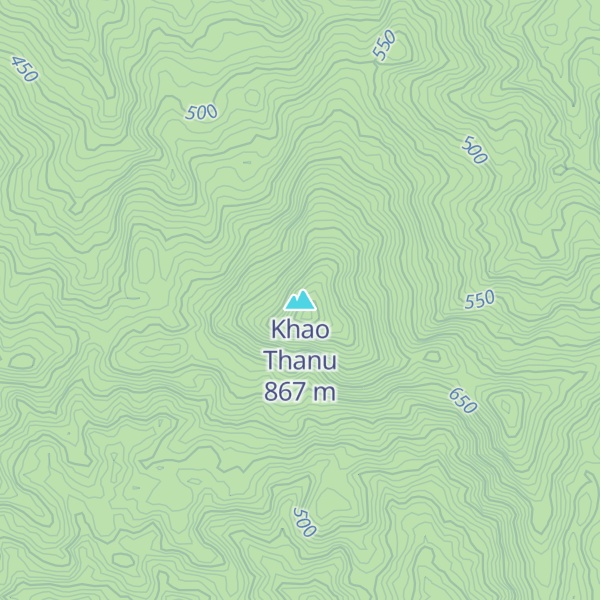 Map of Khao Thanu