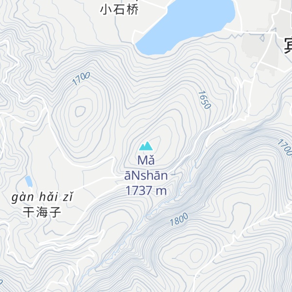 Map of Mǎ āNshān