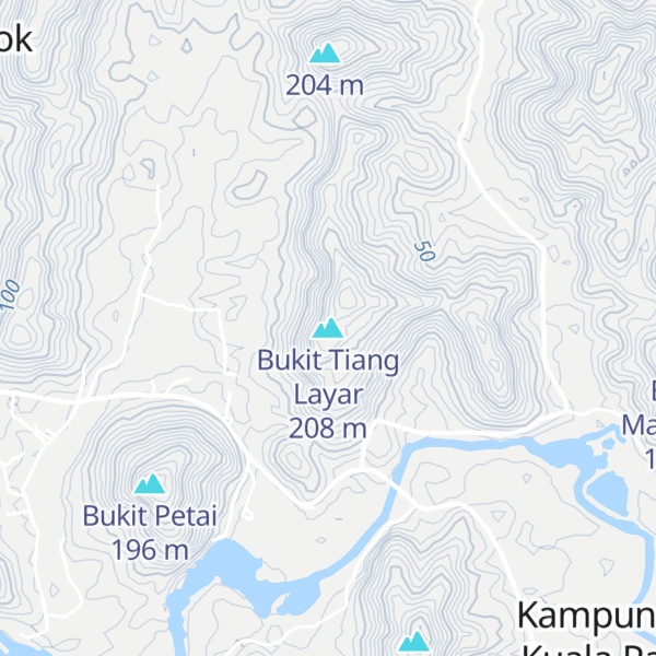 Map of Bukit Tiang Layar