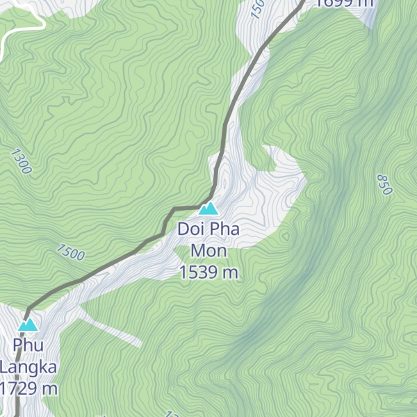 Map of Doi Pha Mon