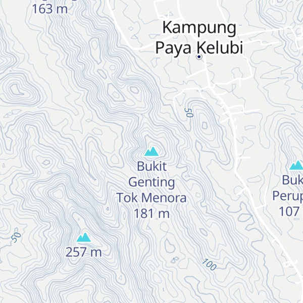 Map of Bukit Genting Tok Menora