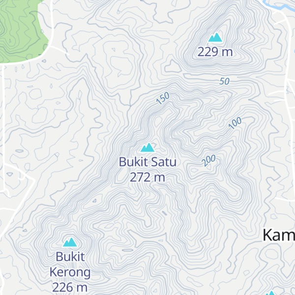Map of Bukit Satu