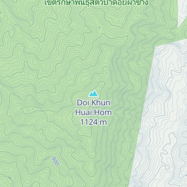 Map of Doi Khun Huai Hom