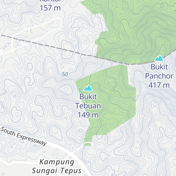 Map of Bukit Tebuan