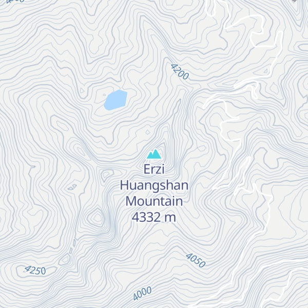 Map of Erzi Huangshan Mountain