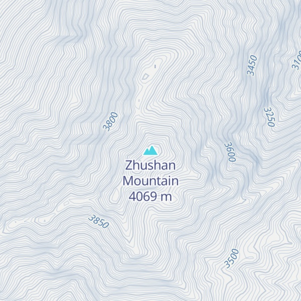 Map of Zhushan Mountain