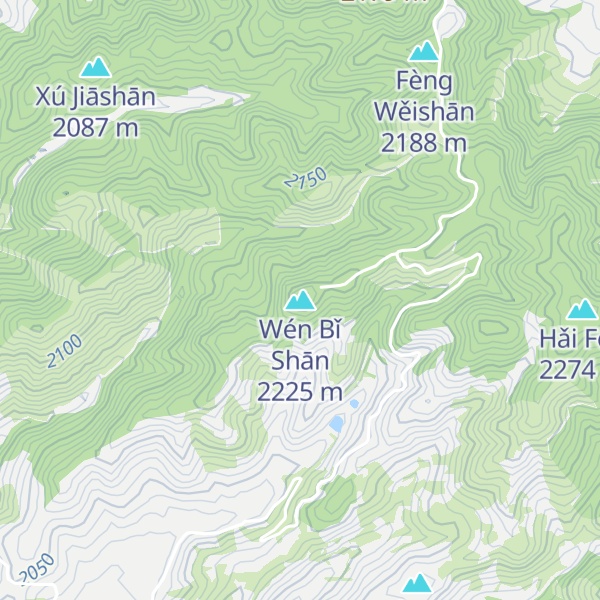 Map of Wén Bǐ Shān