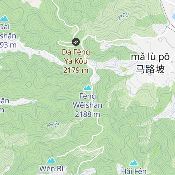 Map of Fèng Wěishān