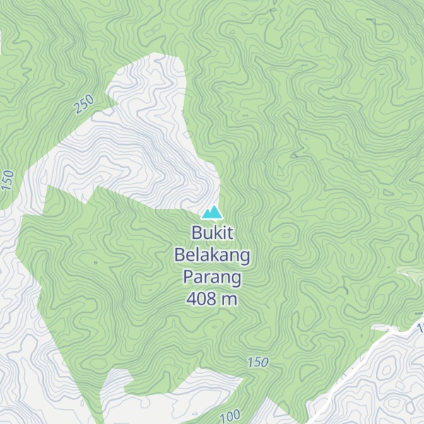 Map of Bukit Belakang Parang