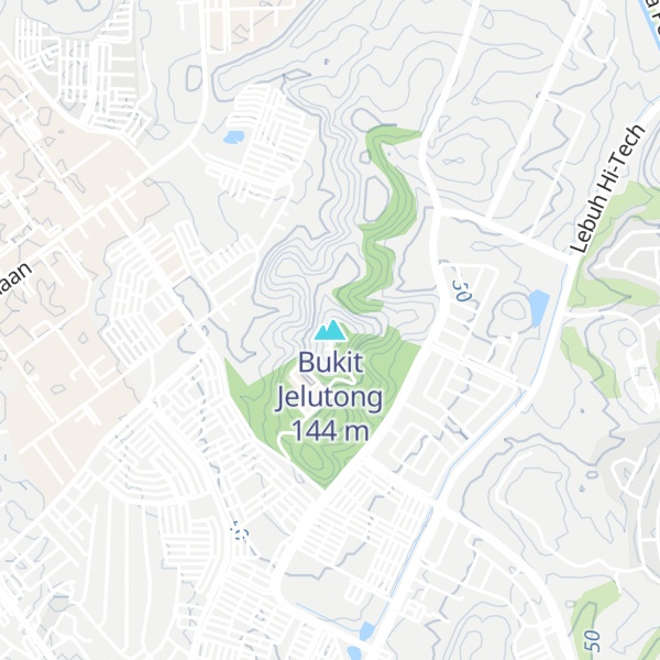 Map of Bukit Jelutong