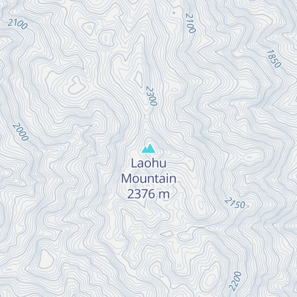 Map of Laohu Mountain