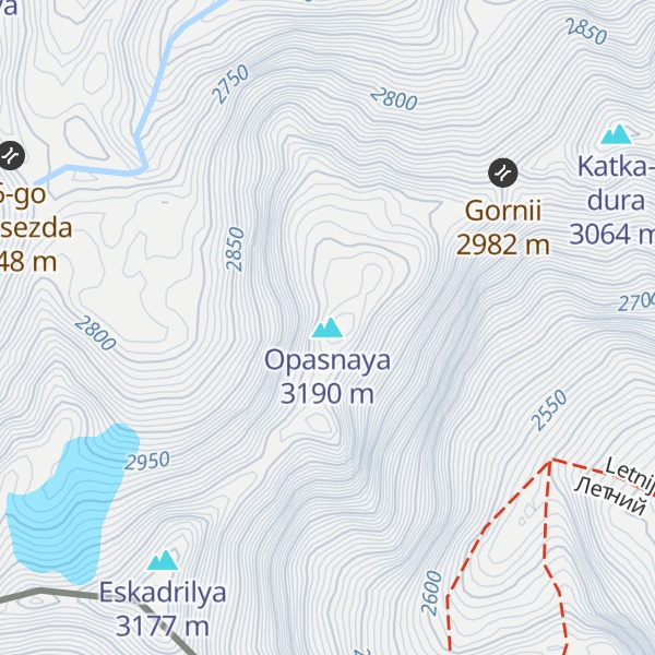 Map of Opasnaya