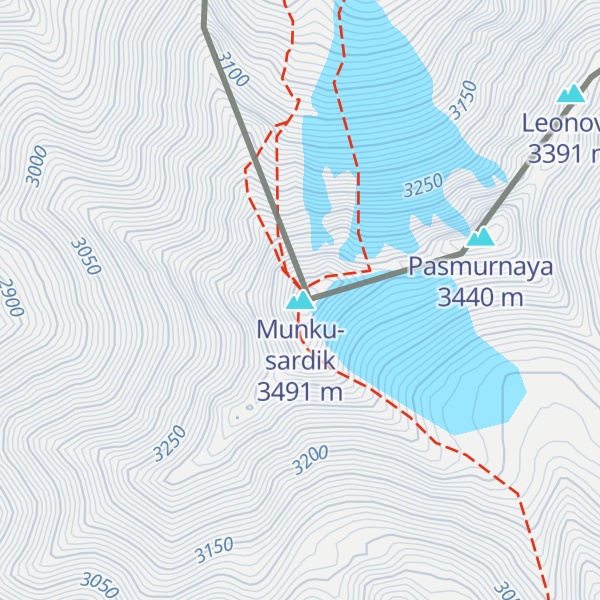 Map of Munku-sardik