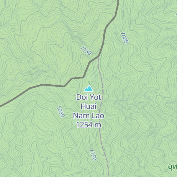 Map of Doi Yot Huai Nam Lao