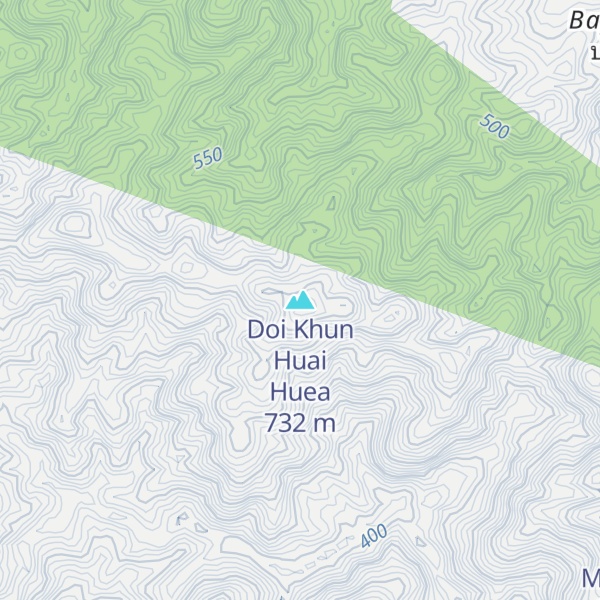 Map of Doi Khun Huai Huea