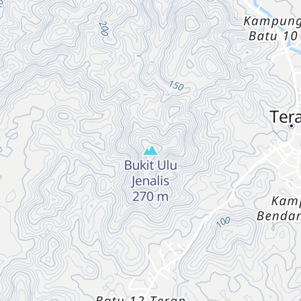 Map of Bukit Ulu Jenalis