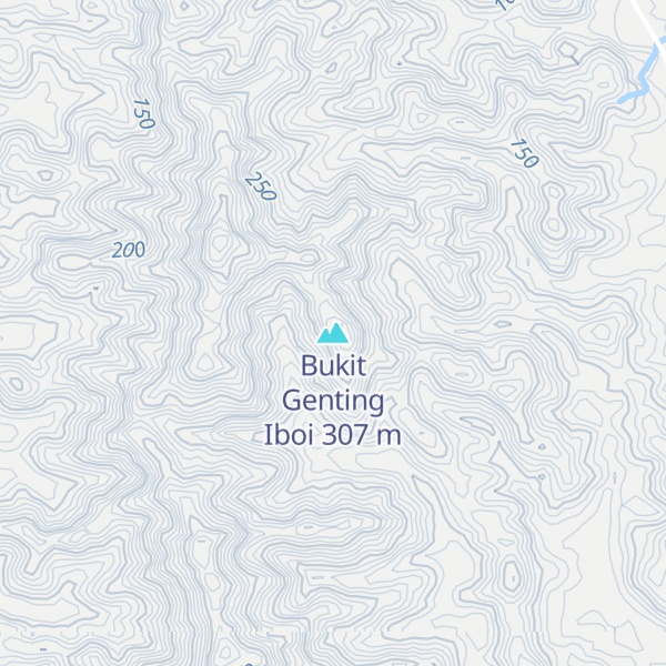 Map of Bukit Genting Iboi