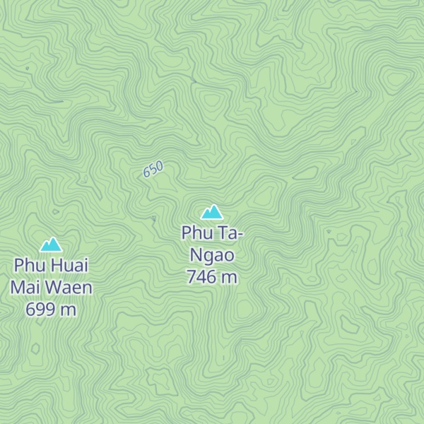 Map of Phu Ta-Ngao