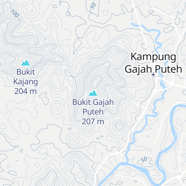 Map of Bukit Gajah Puteh