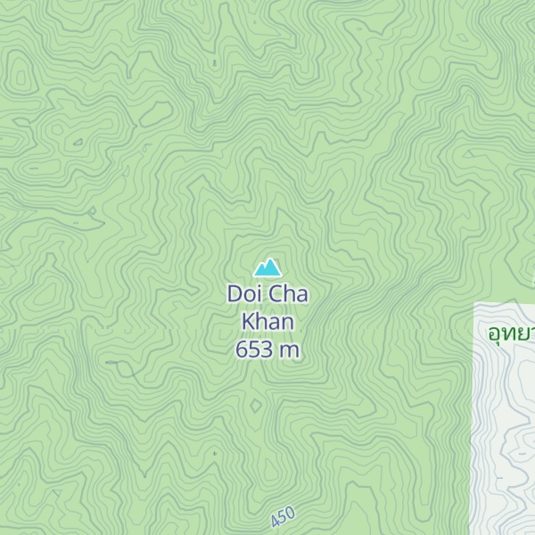 Map of Doi Cha Khan
