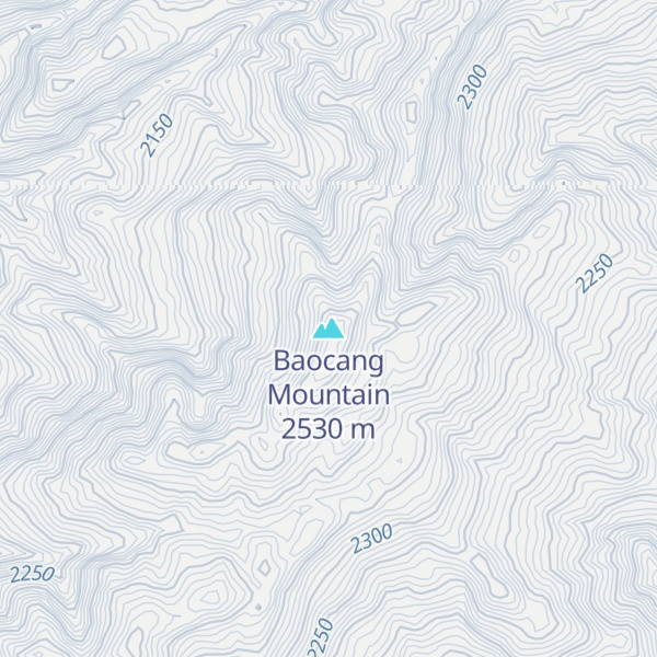 Map of Baocang Mountain