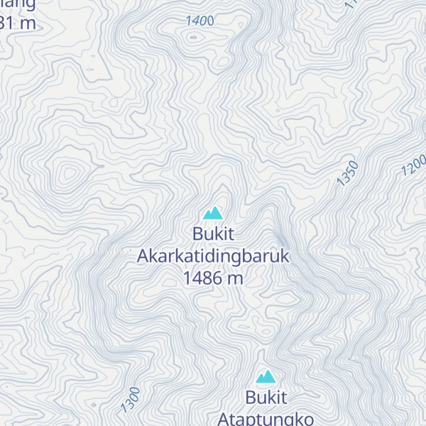 Map of Bukit Akarkatidingbaruk