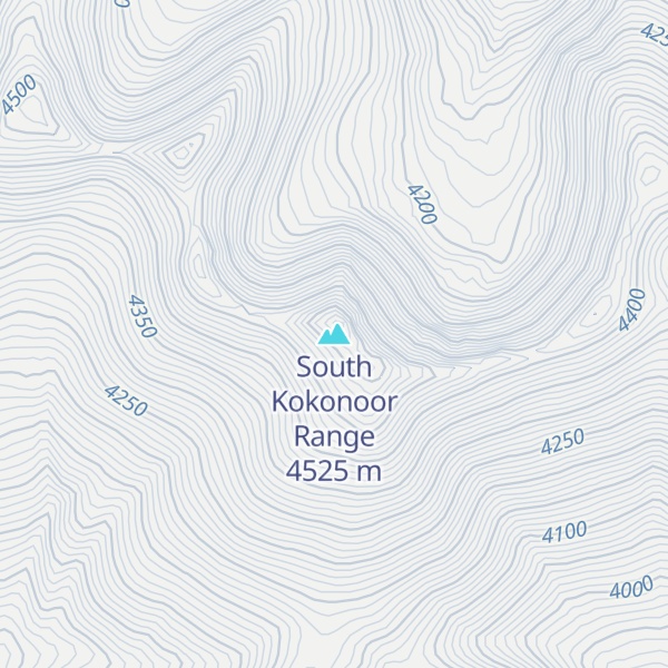 Map of South Kokonoor Range