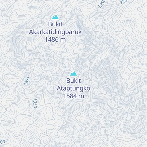 Map of Bukit Ataptungko