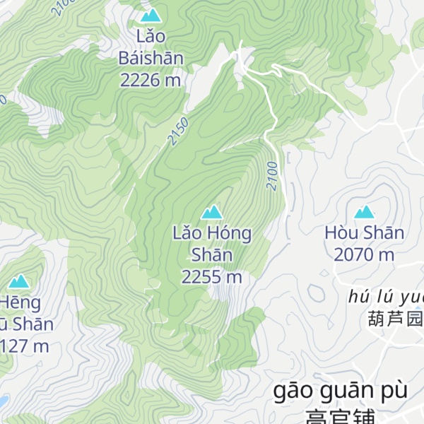 Map of Lǎo Hóng Shān