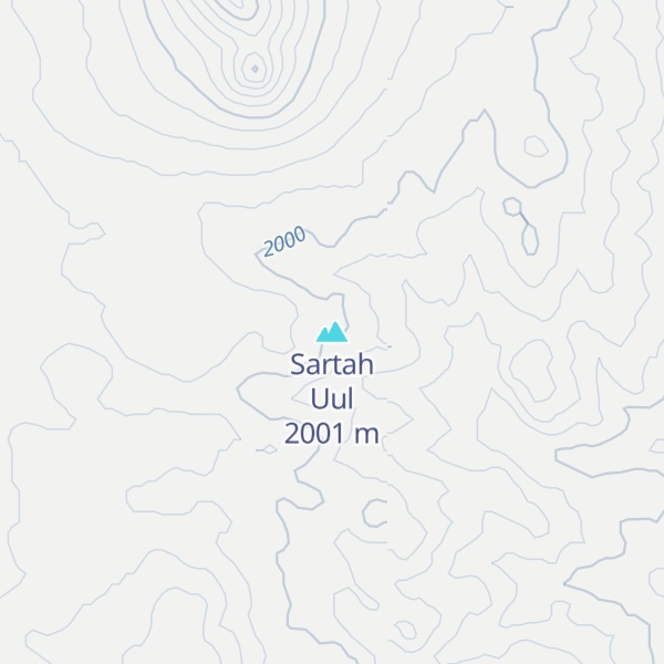Map of Sartah Uul