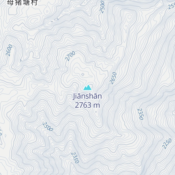Map of Jiānshān
