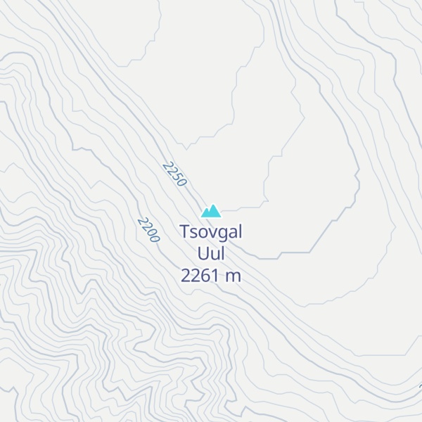 Map of Tsovgal Uul