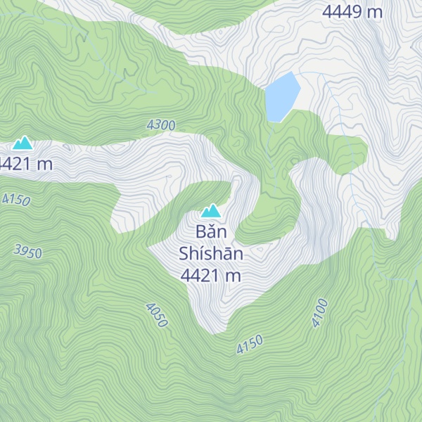 Map of Bǎn Shíshān