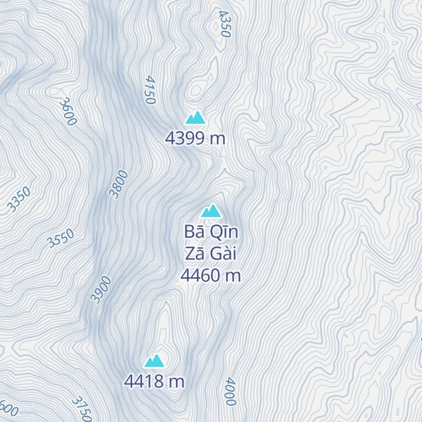 Map of Bā Qīn Zā Gài